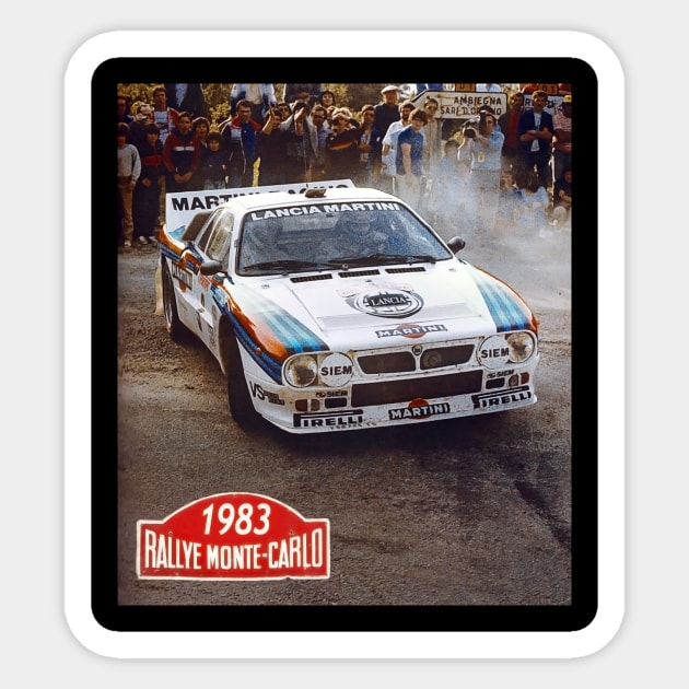 rallye historic 1983 Sticker by retroracing